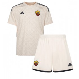 Baby Fußballbekleidung AS Roma Auswärtstrikot 2023-24 Kurzarm (+ kurze hosen)